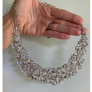 Crystal Bib Necklace Wedding Necklace